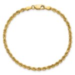 14K 3mm Diamond-cut Rope with Lobster Clasp Chain - Image 5