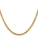 14K 3.75mm Diamond-cut Rope with Lobster Clasp Chain - Image 2