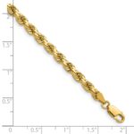14K 4.25mm Diamond-cut Rope with Lobster Clasp Chain - Image 5