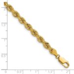 14K 5mm Regular Rope with Lobster Clasp Chain - Image 5