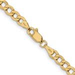 10k 4.3mm Semi-Solid Curb Link Chain - Image 3