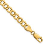 10k 6.5mm Semi-Solid Curb Link Chain