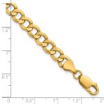 10k 6.5mm Semi-Solid Curb Link Chain - Image 5