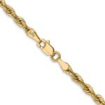 10k 3mm Semi-Solid Rope Chain - Image 3