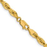 10k 4.25mm Semi-Solid Rope Chain - Image 3