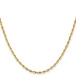 10k 2.5mm Semi-Solid Rope Chain - Image 2