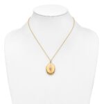 10K w/ 12k Accents and 14k Gold-filled Chain Black Hills Locket - Image 4