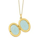 10K w/ 12k Accents and 14k Gold-filled Chain Black Hills Locket - Image 5