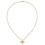 10k Tri-Color Black Hills Gold Dragonfly Necklace - Image 5