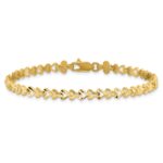 10k Heart Bracelet - Image 3