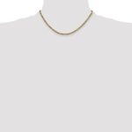 10k 2.25mm Semi-solid D/C Rope Chain - Image 4