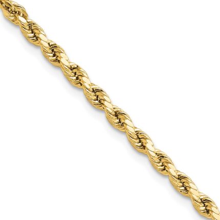 10k 3mm Semi-solid D/C Rope Chain