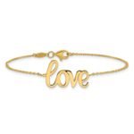 10K Polished LOVE Bracelet - Image 3