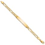 10k Figaro Link ID Bracelet - Image 2