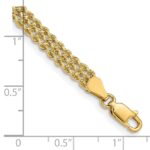 10k 4.5mm Wide Triple Strand Rope Bracelet - Image 2