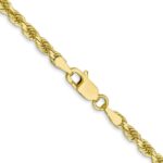10k 3mm Diamond-cut Rope Chain - Image 3