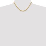 10k 4mm Diamond-cut Rope Chain - Image 4