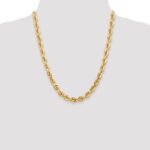 10k 7mm Diamond-cut Rope Chain - Image 4