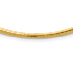 10k 3mm Domed Omega Necklace