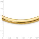 10k 8mm Domed Omega Necklace - Image 4