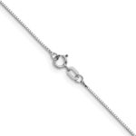10K White Gold .7mm Box Chain - Image 3