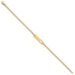 10k Flat Curb Link ID Bracelet - Image 2