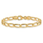 10k 5.9mm Hand-Polished Open Link Bracelet - Image 3