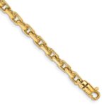 10k 4.2mm Hand-Polished Fancy Link Chain