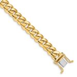 10k 8.7mm Hand-polished Miami Cuban Chain Link Bracelet