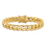 10k 10.7mm Hand-polished Miami Cuban Link Bracelet - Image 4