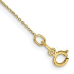 10k .6mm D/C Round Open Link Cable Chain Anklet