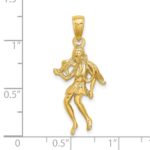14k Large Virgo Zodiac Charm - Image 3