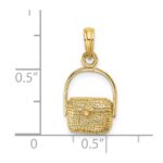 14K 2-D Nantucket Basket Charm - Image 3