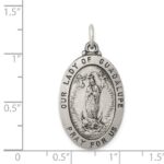 Sterling Silver Antiqued Our Lady of Guadalupe Medal - Image 3