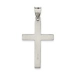 Sterling Silver Antiqued, Polished and Brushed Latin Cross Pendant - Image 4