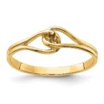 14k Polished .02ct. Diamond Fancy Ring Mounting