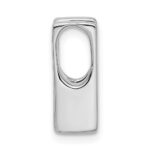 14k White Gold Holds 4.1mm Stone Slide Mounting Fits up to 4mm Regular/6mm Fancy or Reversible Omega - Image 2