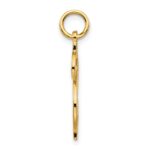 10k Solid Polished Dollar Sign Charm - Image 2