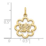 10k BABY GIRL Charm - Image 3