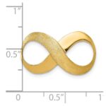 10K Infinity Figure Eight Polished and Textured Slide - Image 4