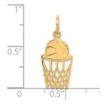 10K Basketball Charm - Image 3