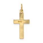 10k Diamond-cut Cross Pendant - Image 4