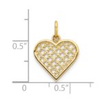 10k Heart Charm - Image 3
