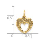 10k Heart Charm - Image 3
