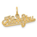 10K I LOVE YOU Charm