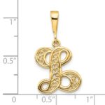 10k Initial L Pendant - Image 3