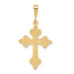 10k Fleur de Lis Cross Pendant - Image 4