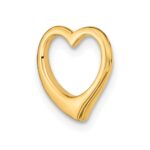 10K Polished Heart Chain Slide - Image 5