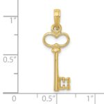 10K Polished 3-D Key Charm - Image 3