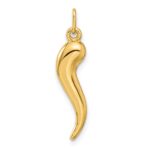 10k 3D Italian Horn Charm - Image 4